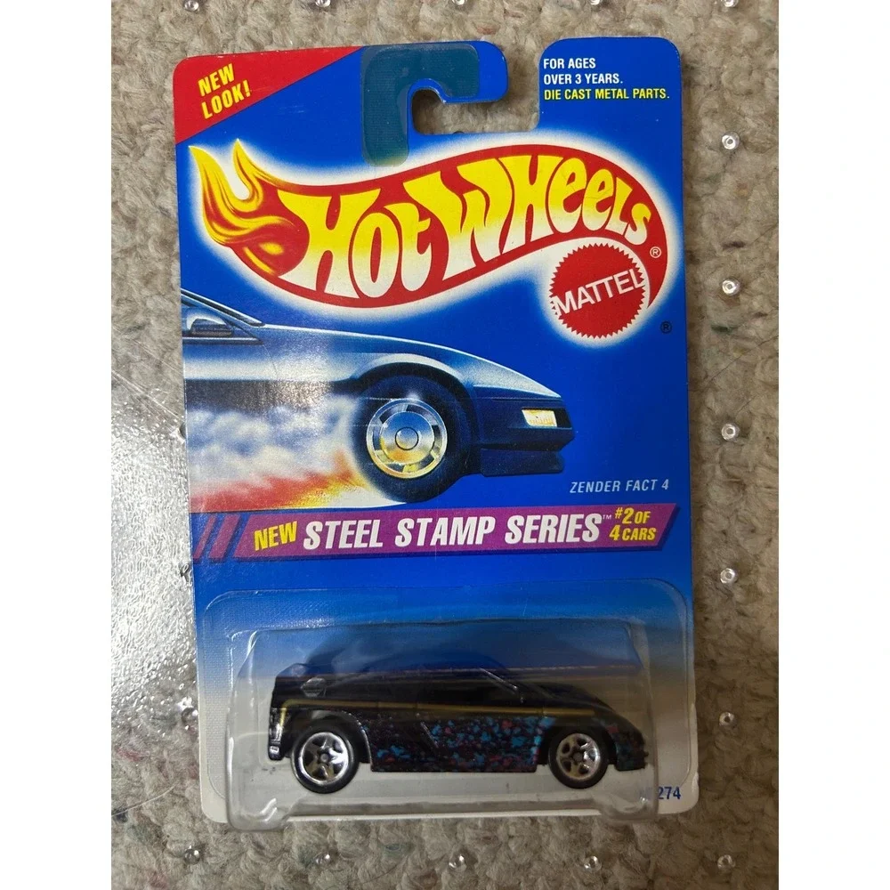Set of 2 Hot Wheels Zender Fact‎ 4 Steel Stamp Series #2 1994 Diecast Car